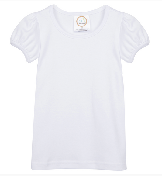 Girl's Short Sleeve Plain Tee