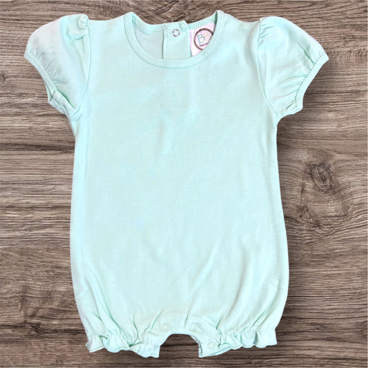 Girl's Short Sleeved Ruffle Romper