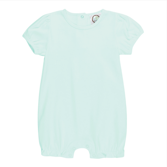 Girl's Short Sleeved Ruffle Romper