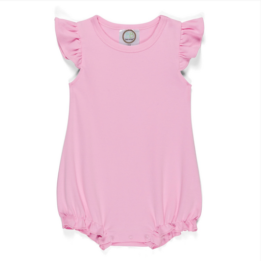 Girl's Flutter Sleeved Bubble