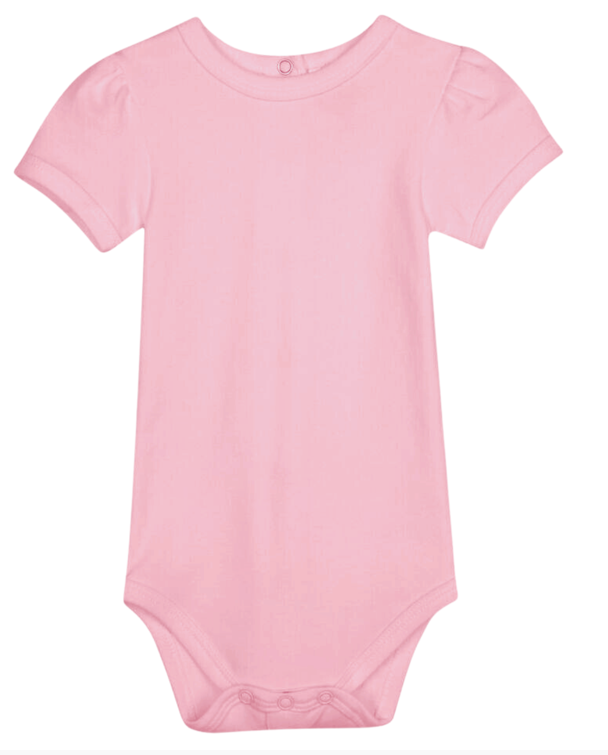 Girl's Short Puff Sleeve Infant Bodysuit
