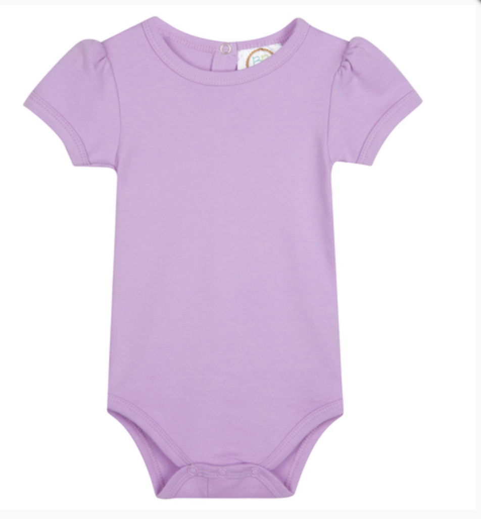 Girl's Short Puff Sleeve Infant Bodysuit